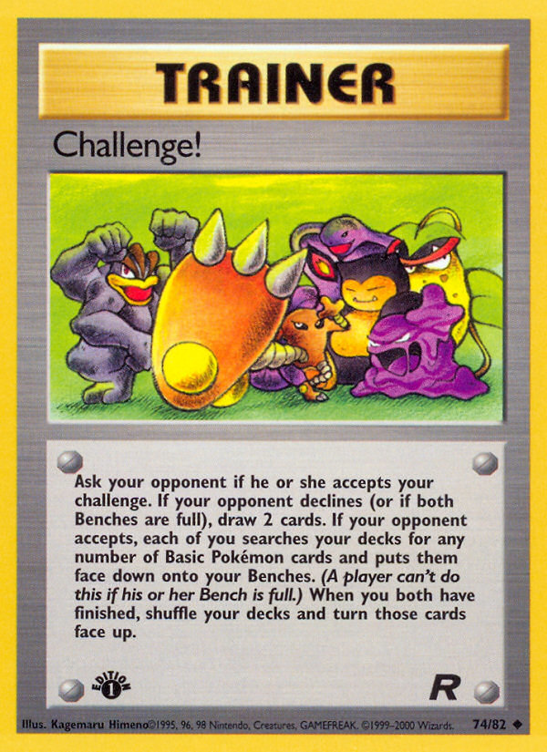Challenge! - 74/82 Team Rocket Uncommon Unlimited Pokemon - NM
