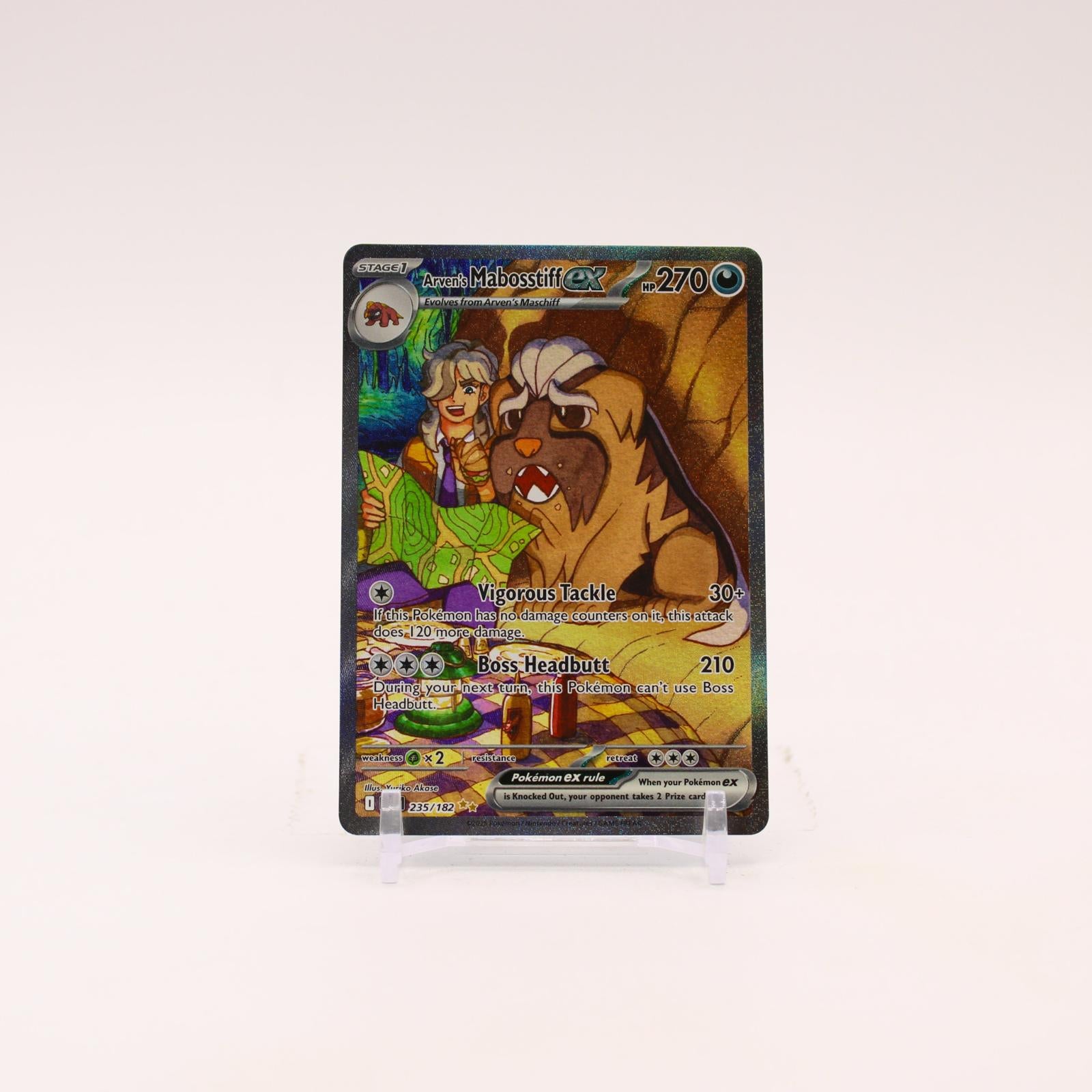 Arven's Mabosstiff ex - 235/182 Destined Rivals Special Illustration Pokemon - NM/MINT