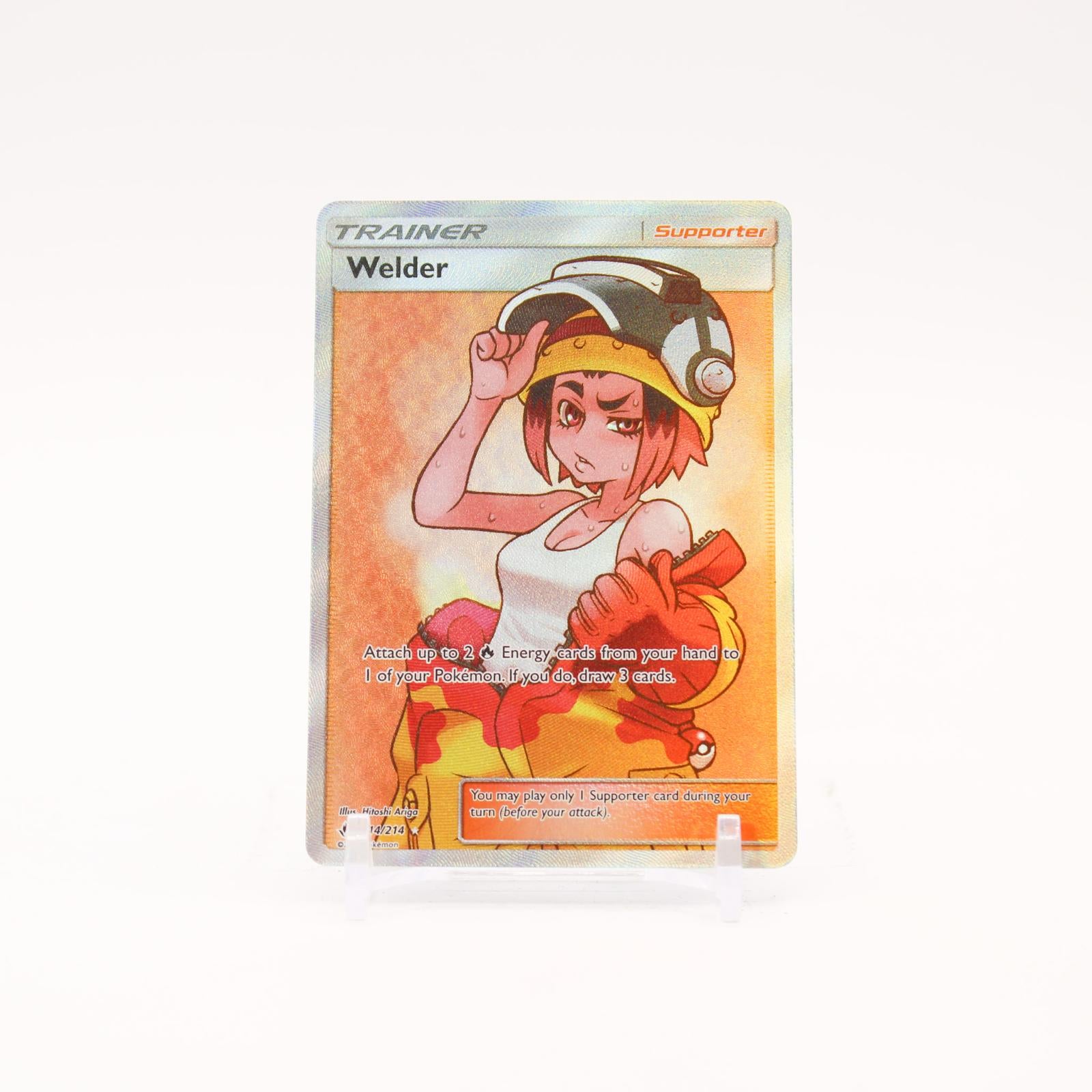 Welder - 214/214 Unbroken Bonds Holo Full Art Trainer - NM