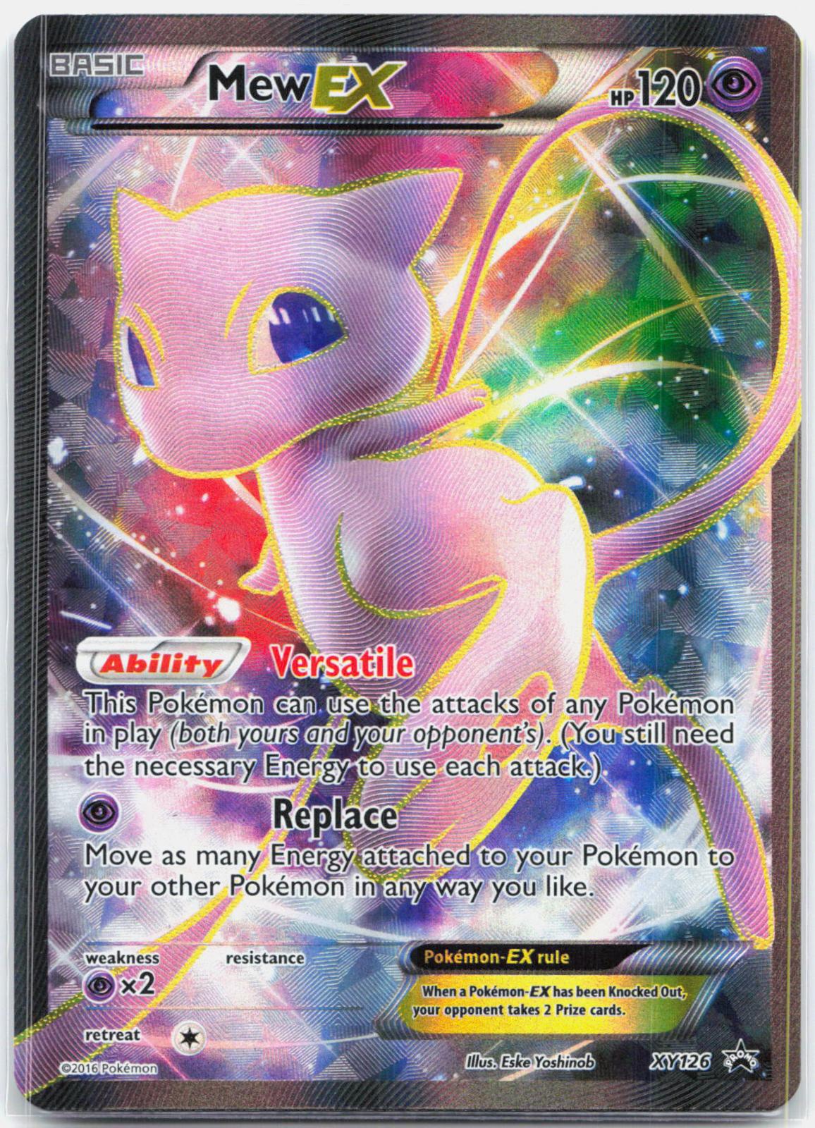 Mew EX - XY126 Black Star Promo Full Art Pokemon - LP