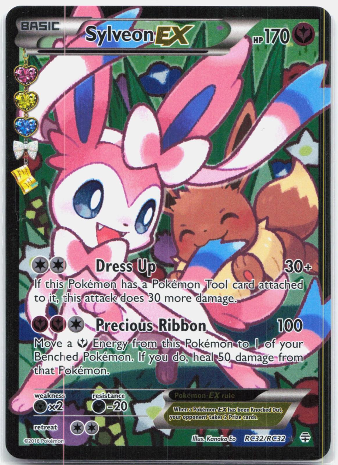 Sylveon EX - RC32/RC32 Generations Radiant Collection Full Art Pokemon - NM/LP