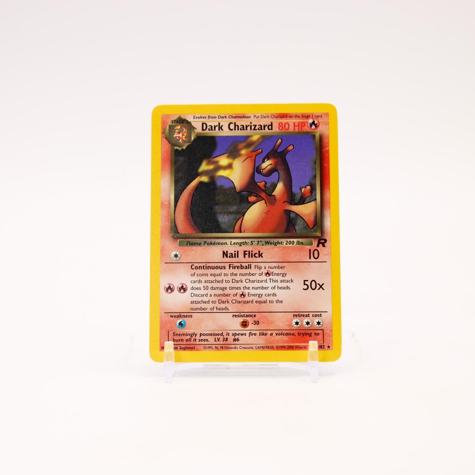 Dark Charizard - 21/82 Team Rocket Unlimited Rare Pokemon - LP