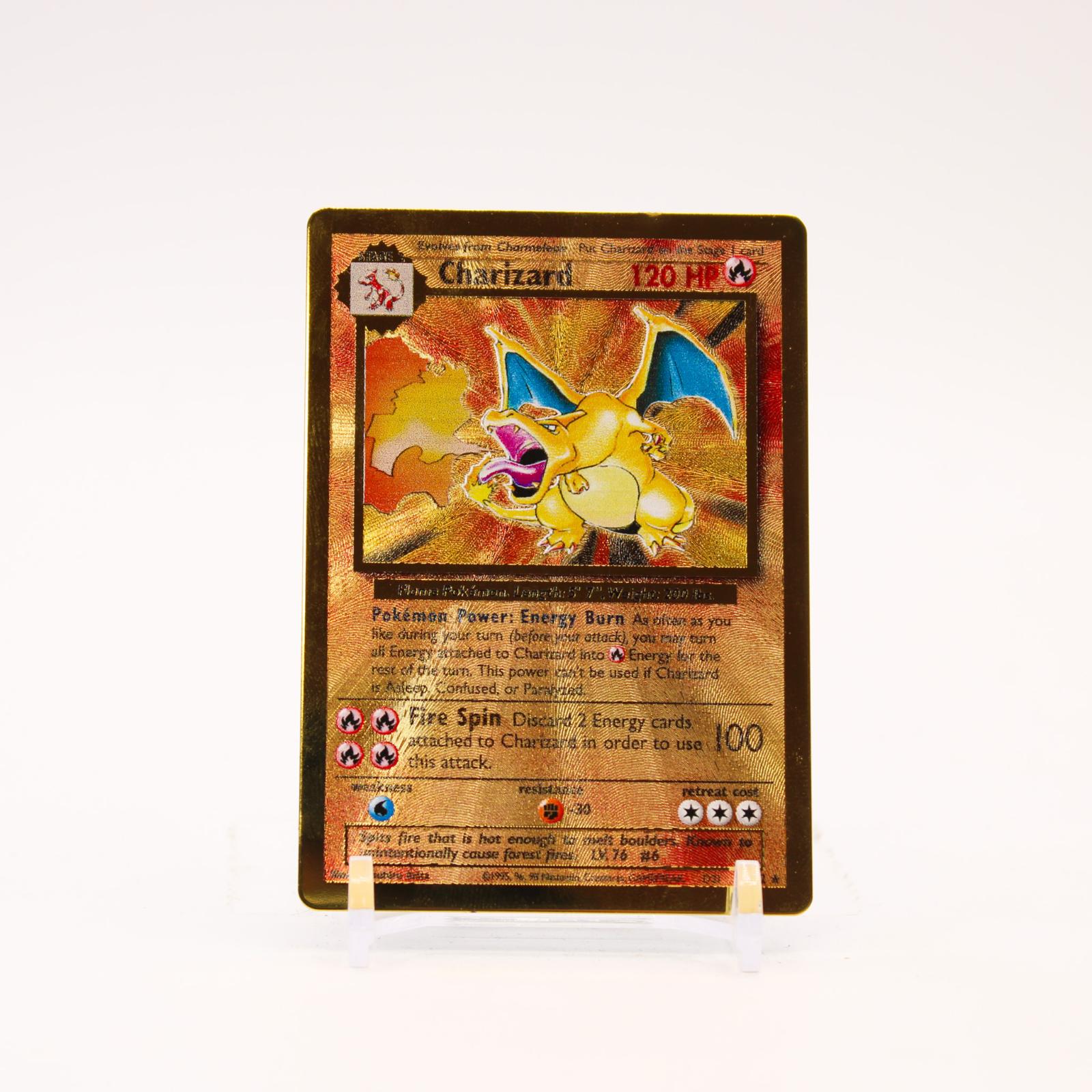 Charizard - 4/102 Celebrations METAL Holo Promo Pokemon - NM/LP