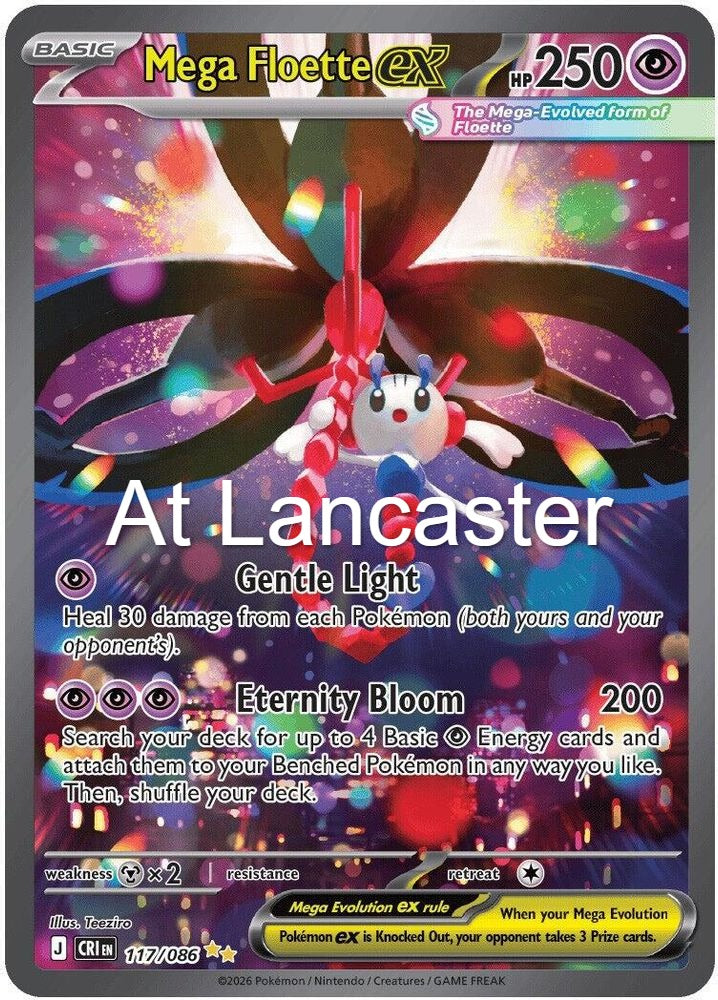 Mega Floette ex - 117/086 Chaos Rising Special Illustration Rare Pokemon - NM (Lanc)