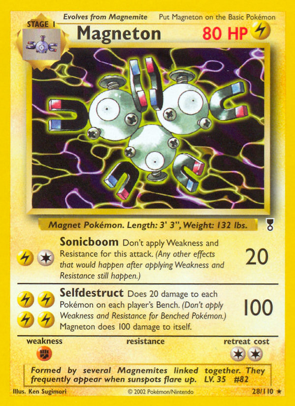 Magneton - 28/110 Legendary Collection Rare Pokemon - NM