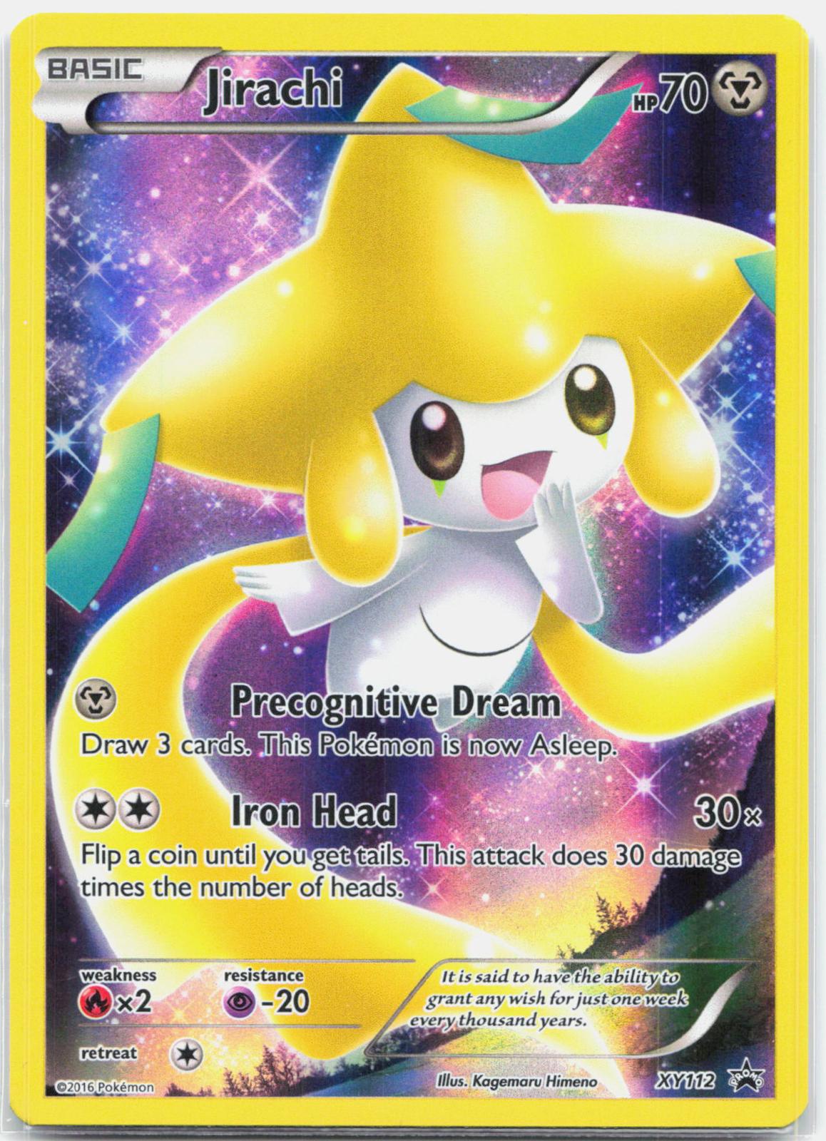 Jirachi - XY112 Black Star Promo Full Art Pokemon - NM/LP