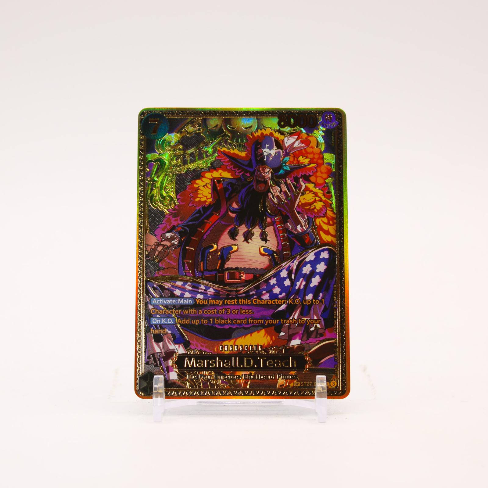 Marshall.D.Teach SP - ST27-005 The World's Strongest Warriors SR One Piece - NM/MINT