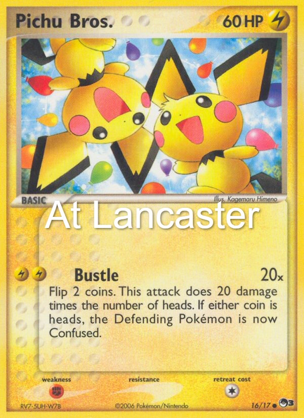 Pichu Bros. - 16/17 POP Series 3 Common Pokemon - NM/LP (Lanc)