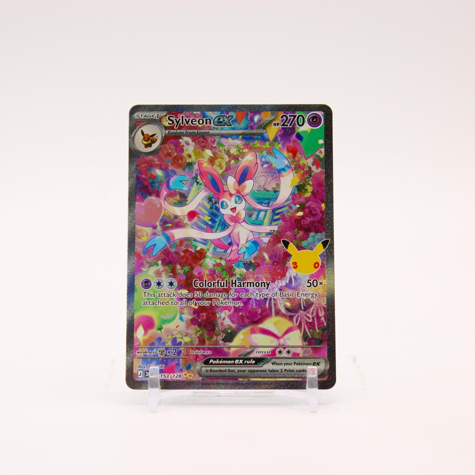 Sylveon ex - 153/128 30th Celebration Special Illustration Pokemon - NM/MINT