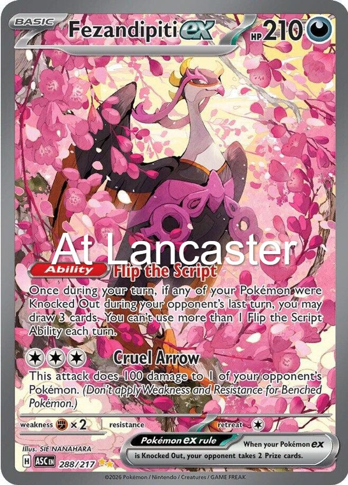 Fezandipiti ex - 288/217 Ascended Heroes Special Illustration Rare Pokemon - NM (Lanc)