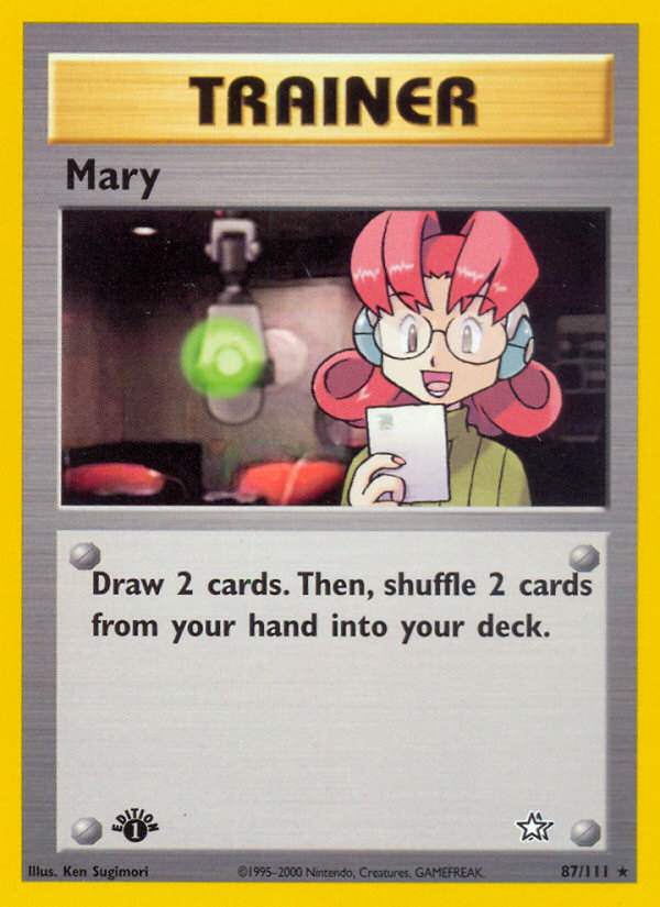 Mary - 87/111 Neo Genesis Rare Unlimited Pokemon - NM