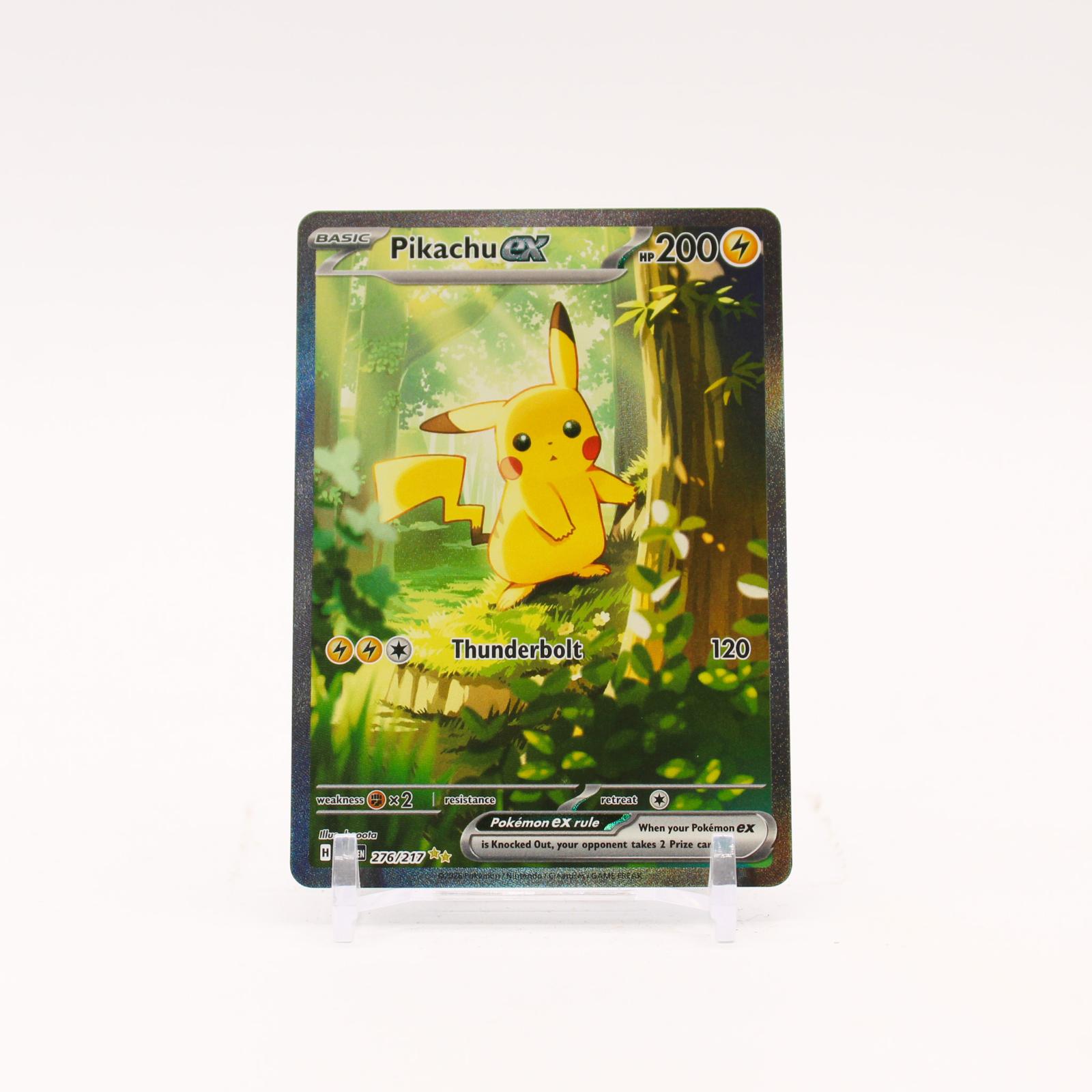 Pikachu ex - 276/217 Ascended Heroes Holo Special Illustration Pokemon - NM/MINT