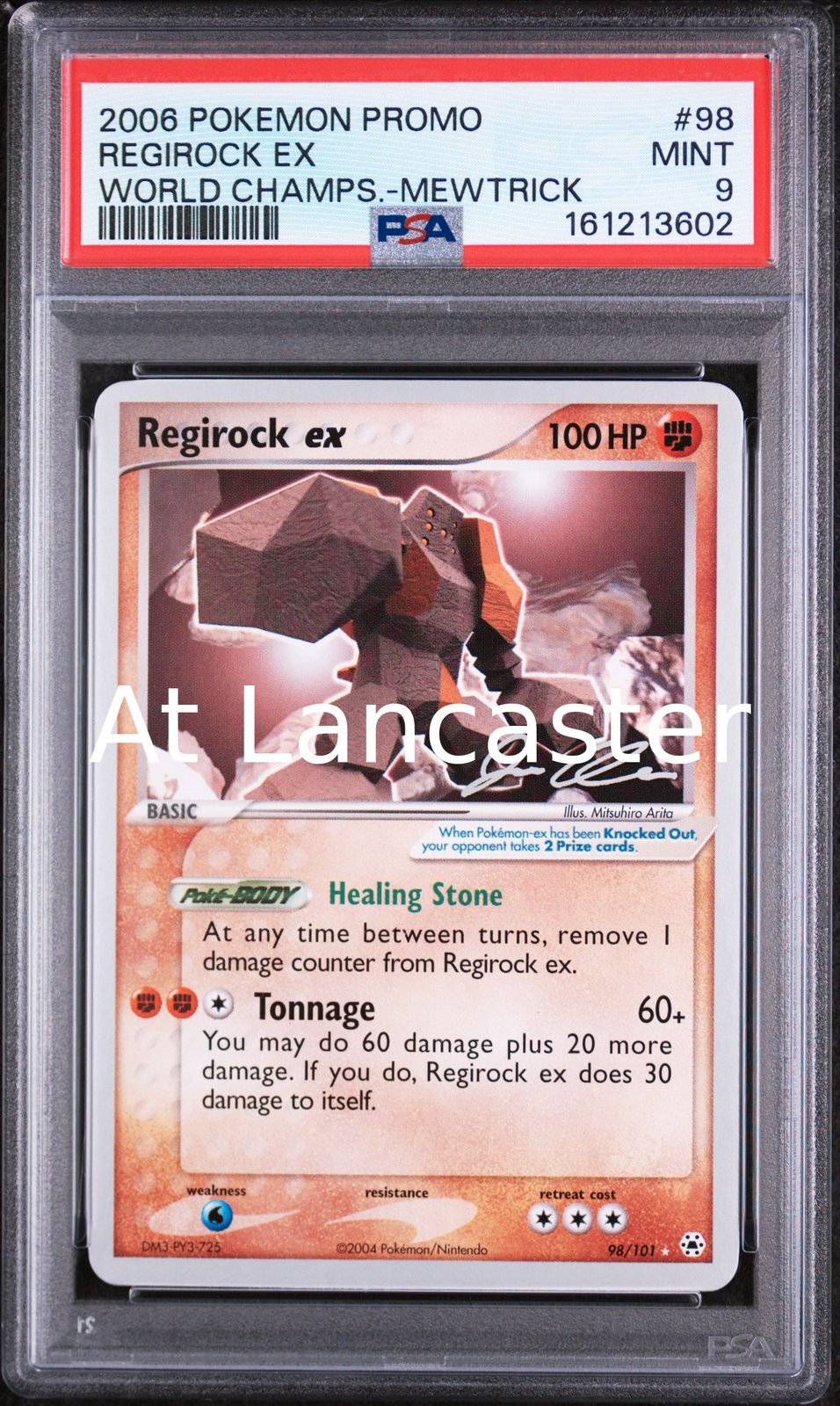 Regirock EX - 98 PSA 9 World Championships Promo Mewtrick Pokemon