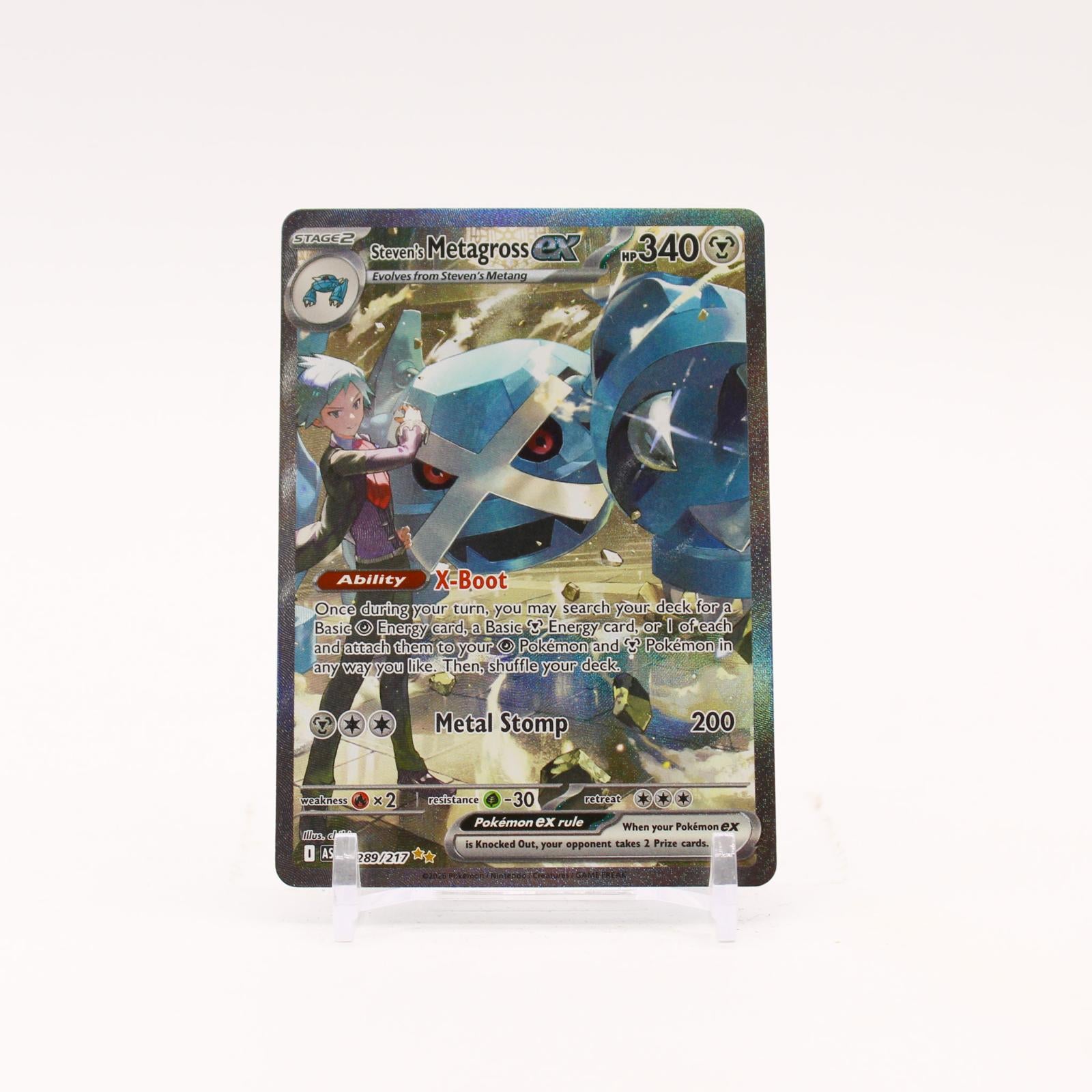 Steven's Metagross ex - 289/217 Ascended Heroes Special Illustration Pokemon - NM