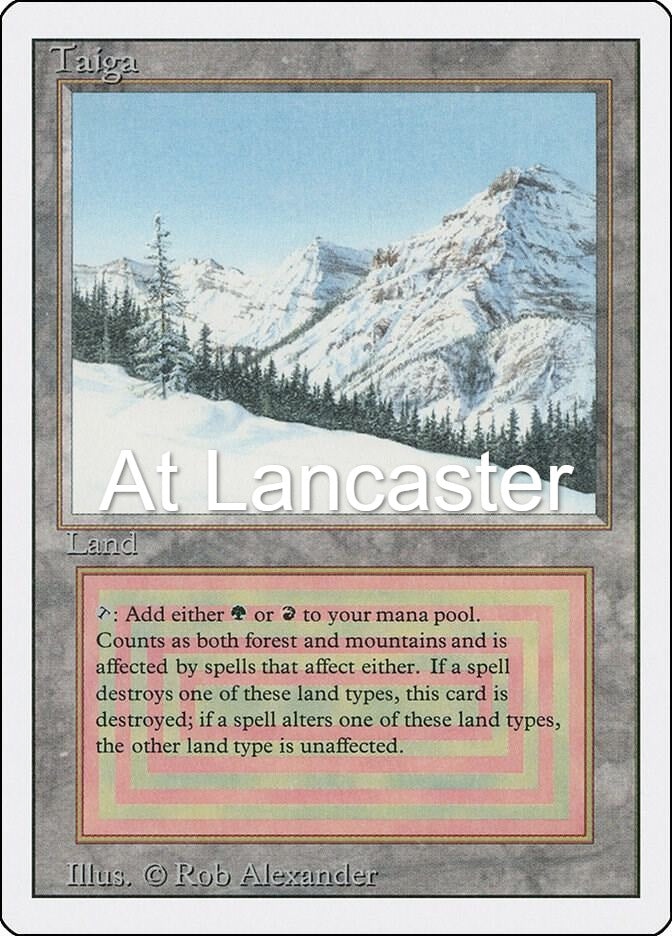 Taiga - Revised Edition Rare Magic: The Gathering - LP/MP (Lanc)