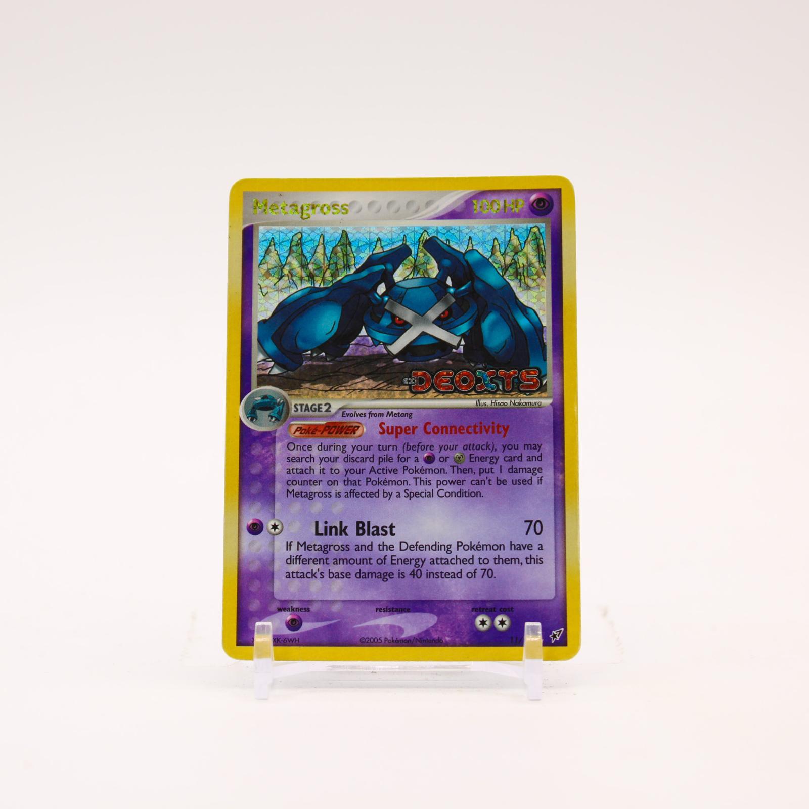 Metagross - 11/107 Deoxys Reverse Holo Rare Pokemon - MP/HP