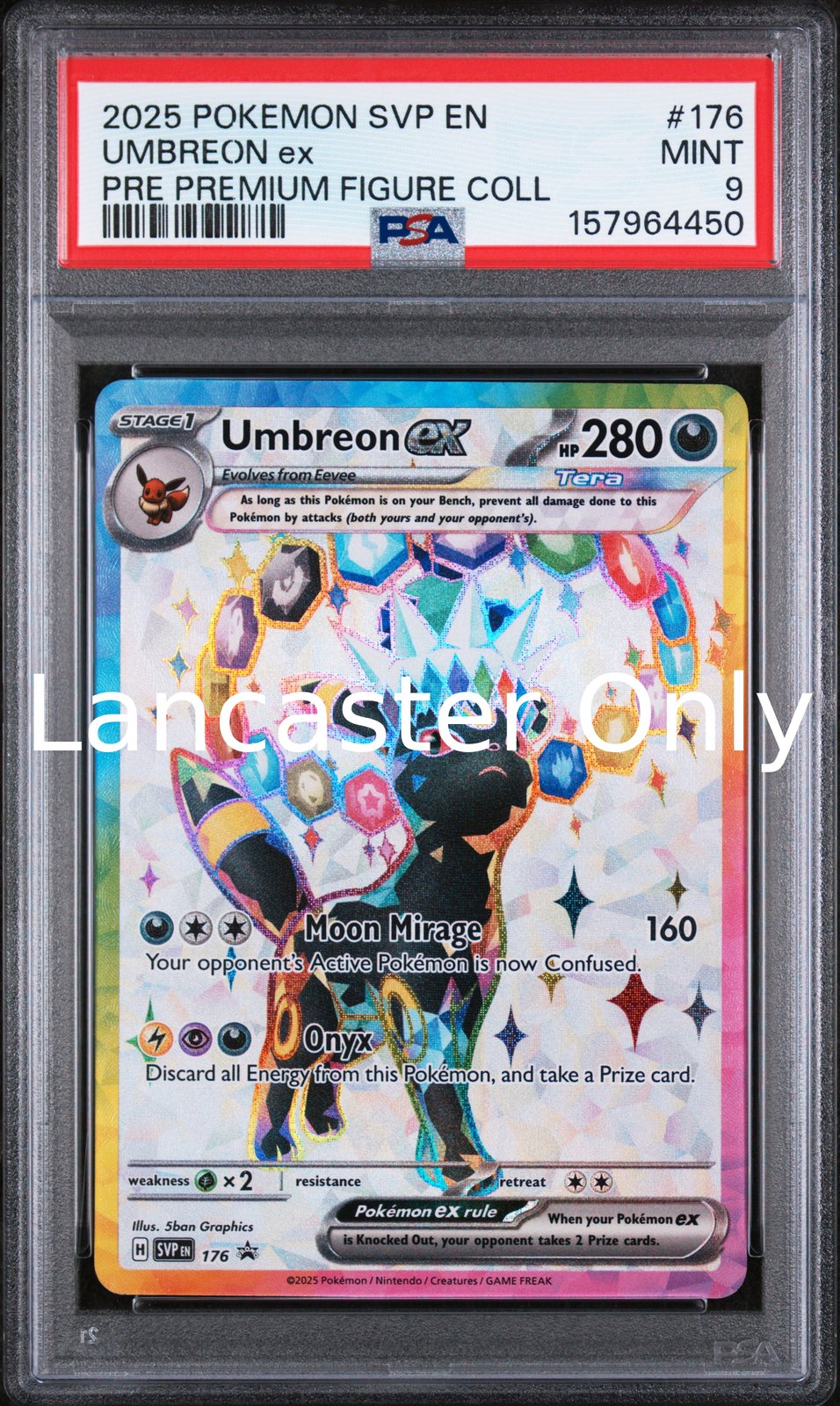 Umbreon EX - 176/131 PSA 9 Prismatic Evolutions Premium Figure Collection Pokemo