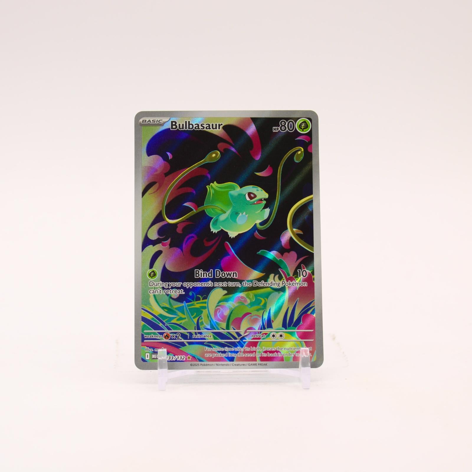Bulbasaur - 133/132 Mega Evolution Holo Illustration Rare Pokemon - NM
