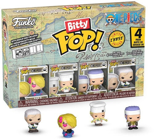 Funko Bitty Pop - One Piece Vinyl Figures - Sanji 4 Pack Chance of CHASE