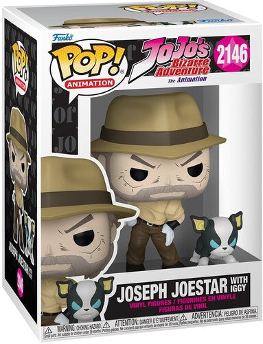 Funko POP - JoJo's Bizarre Adventure Vinyl Figure - Joesph Joestar with Iggy 2146