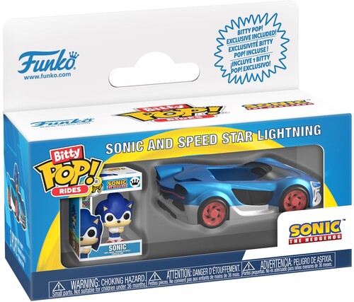 Funko Bitty Pop Rides - Sonic The Hedgehog Vinyl Figure - Sonic & Speed Star Lightning