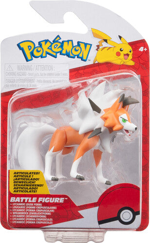 Pokemon Officially Licensed Toys Battle Figure Pack - Lycanroc