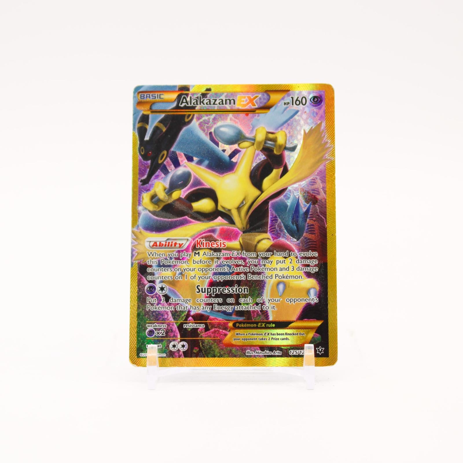 Alakazam EX - 125/124 Fates Collide Holo Secret Rare Pokemon - HP