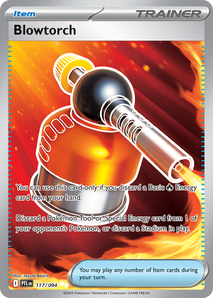 Blowtorch - 117/094 Phantasmal Flames Ultra Rare Holo Pokemon - NM