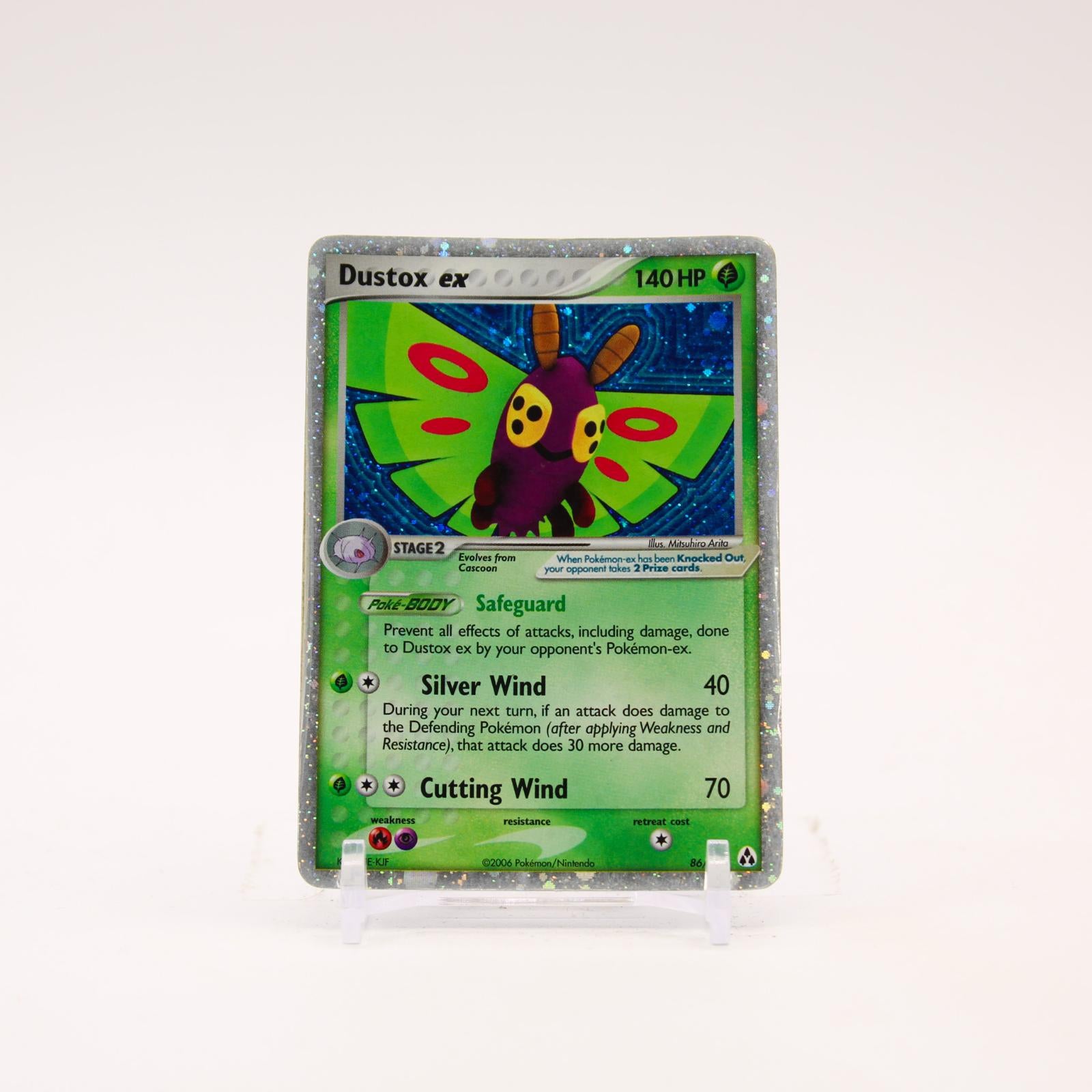 Dustox ex - 86/92 Legend Maker Holo Ultra Rare Pokemon - HP