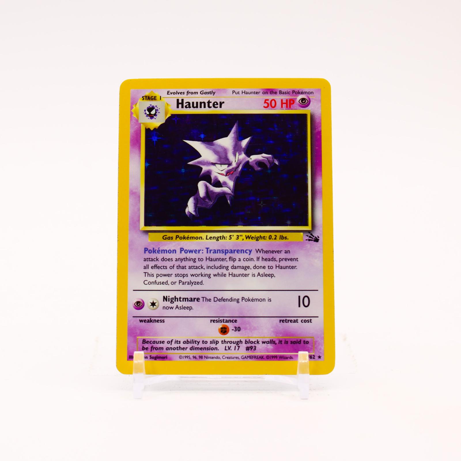 Haunter - 6/62 Fossil Unlimited Holo Rare Pokemon - LP/MP