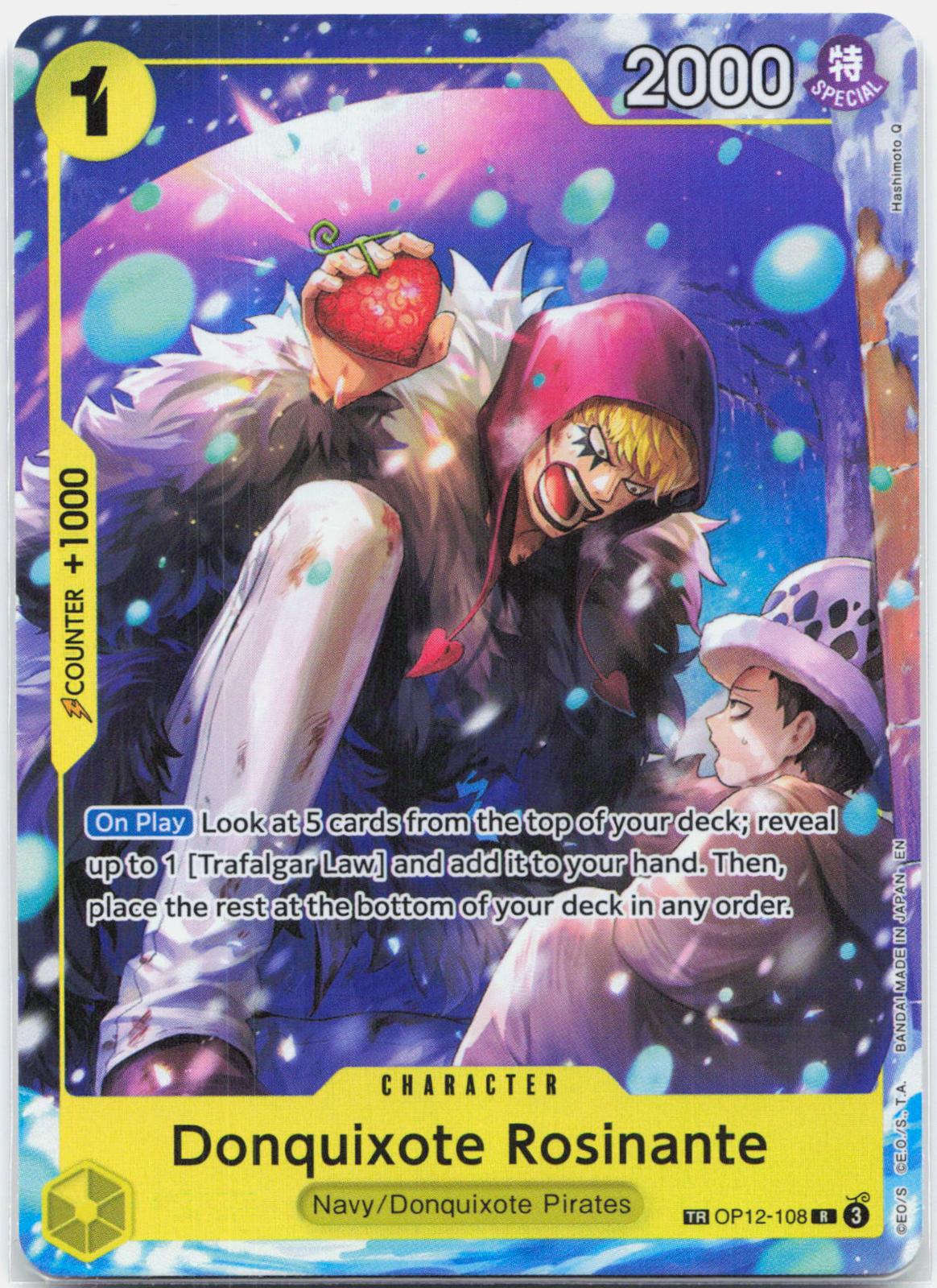 Donquixote Rosinante - OP12-108 The Azure Sea's Seven R One Piece - NM