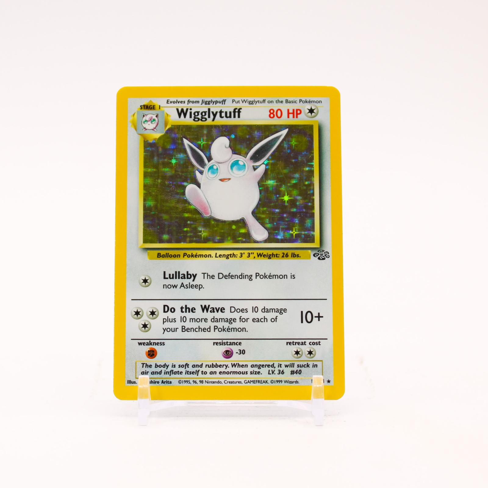 Wigglytuff - 16/64 Jungle Unlimited Holo Rare Pokemon - LP/MP