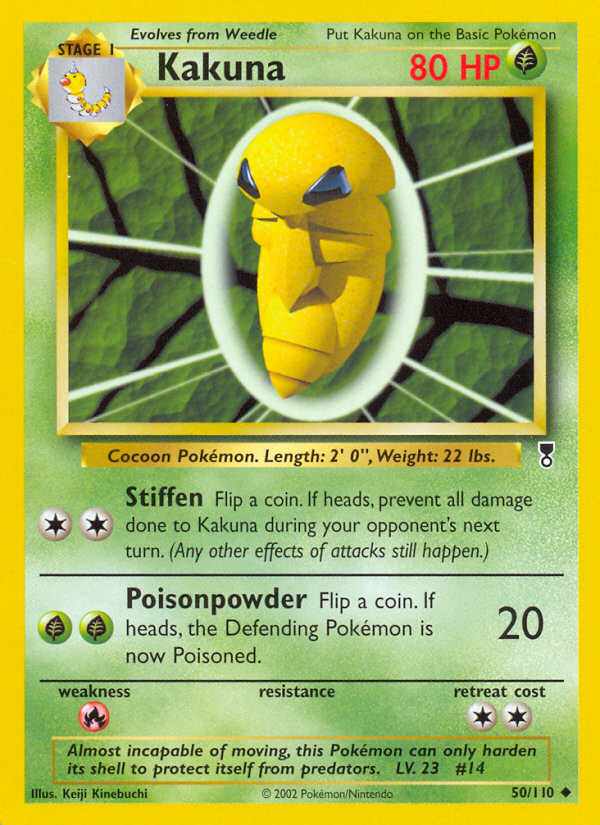 Kakuna - 50/110 Legendary Collection Uncommon Pokemon - NM