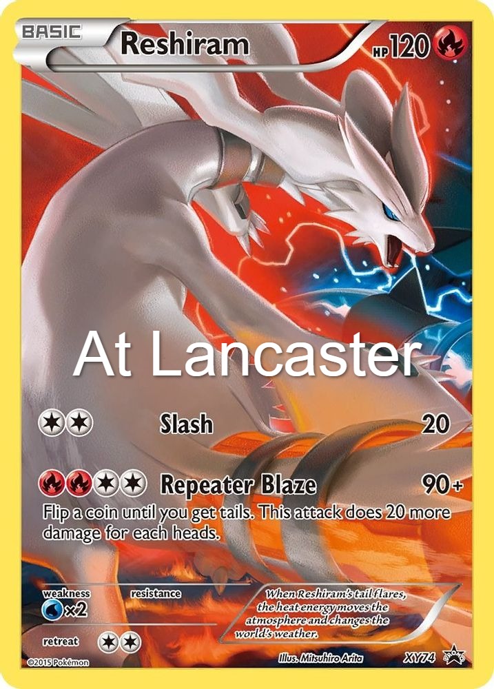 Reshiram (Full Art Promo) - XY74 XY Promo Promo Pokemon - MP (Lanc)