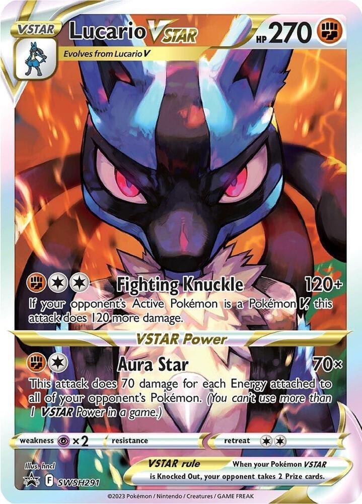Lucario Vstar - SWSH291 Crown Zenith ETB Promo Pokemon - NM/MINT