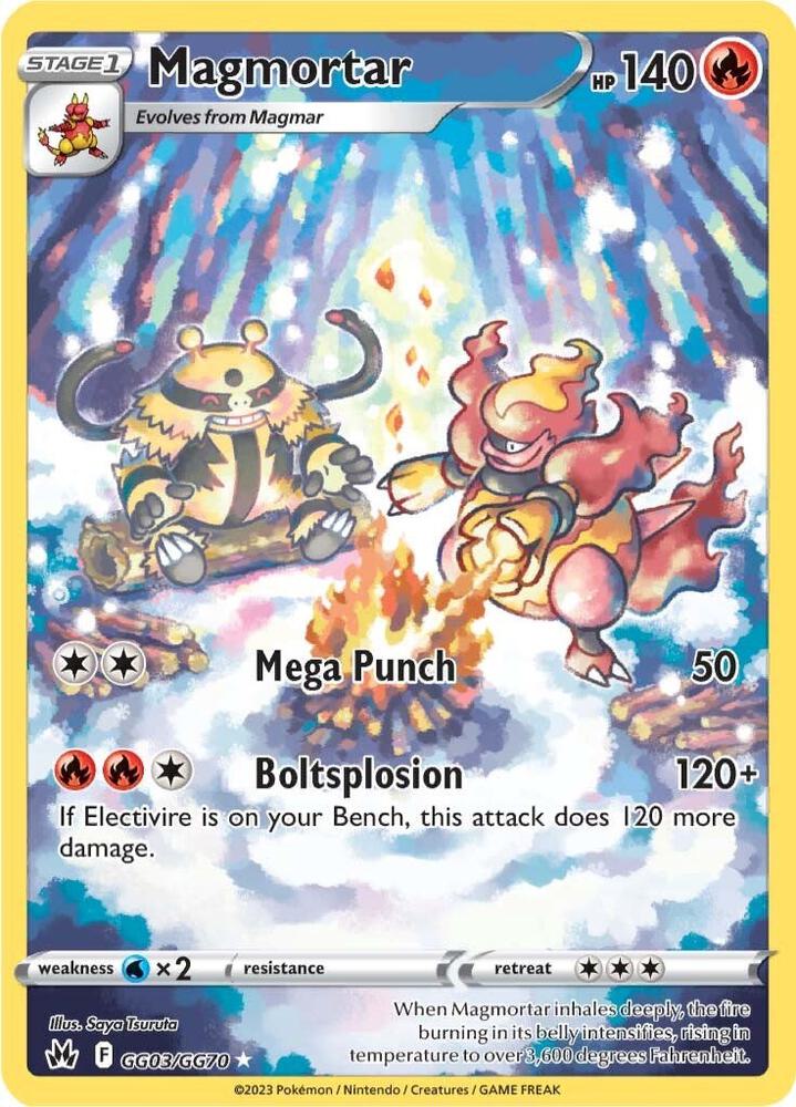 Magmortar - GG03/GG70 Crown Zenith Gallery Pokemon - NM/MINT