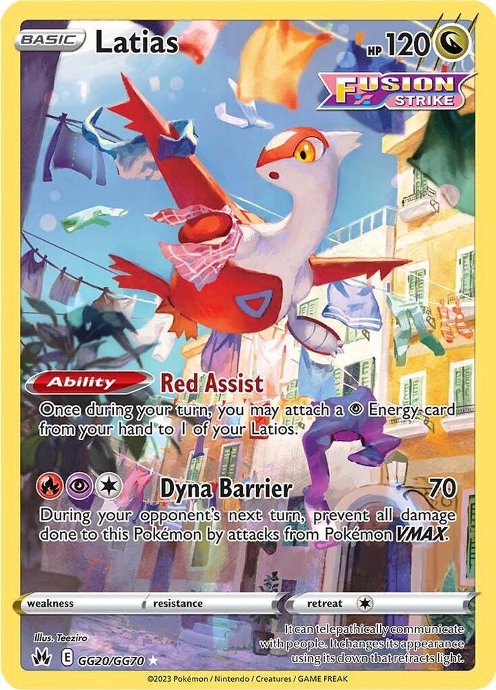 Latias - GG20/GG70 Crown Zenith Galarian Gallery Pokemon - NM/MINT