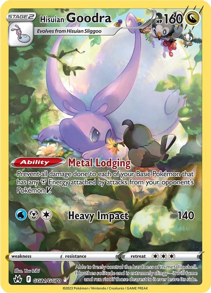 Hisuian Goodra - GG21/GG70 Crown Zenith Galarian Gallery Pokemon - NM/MINT