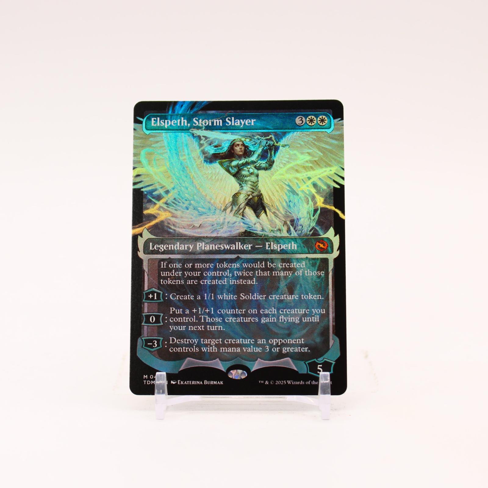 Elspeth, Storm Slayer Showcase - 401 Tarkir Dragonstorm Foil Mythic Magic - NM