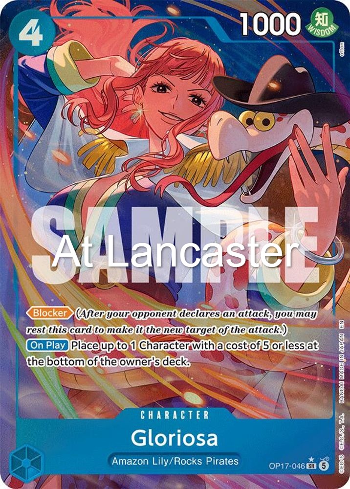Gloriosa (Alternate Art) - OP17-046 The World's Strongest Warriors Super Rare One Piece - NM (Lanc)