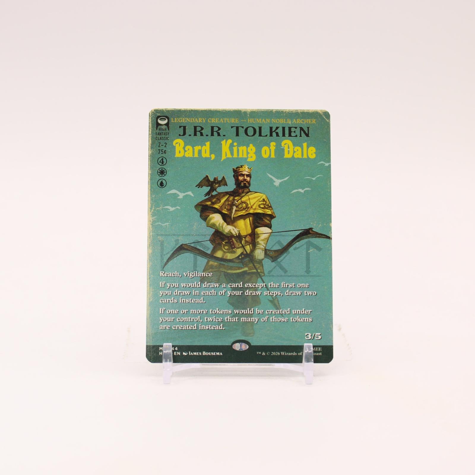 Bard, King of Dale Borderless - 244 The Hobbit Mythic Magic - NM