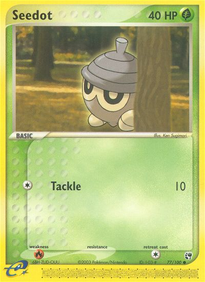 Seedot - 77/100 Sandstorm Common Pokemon - NM