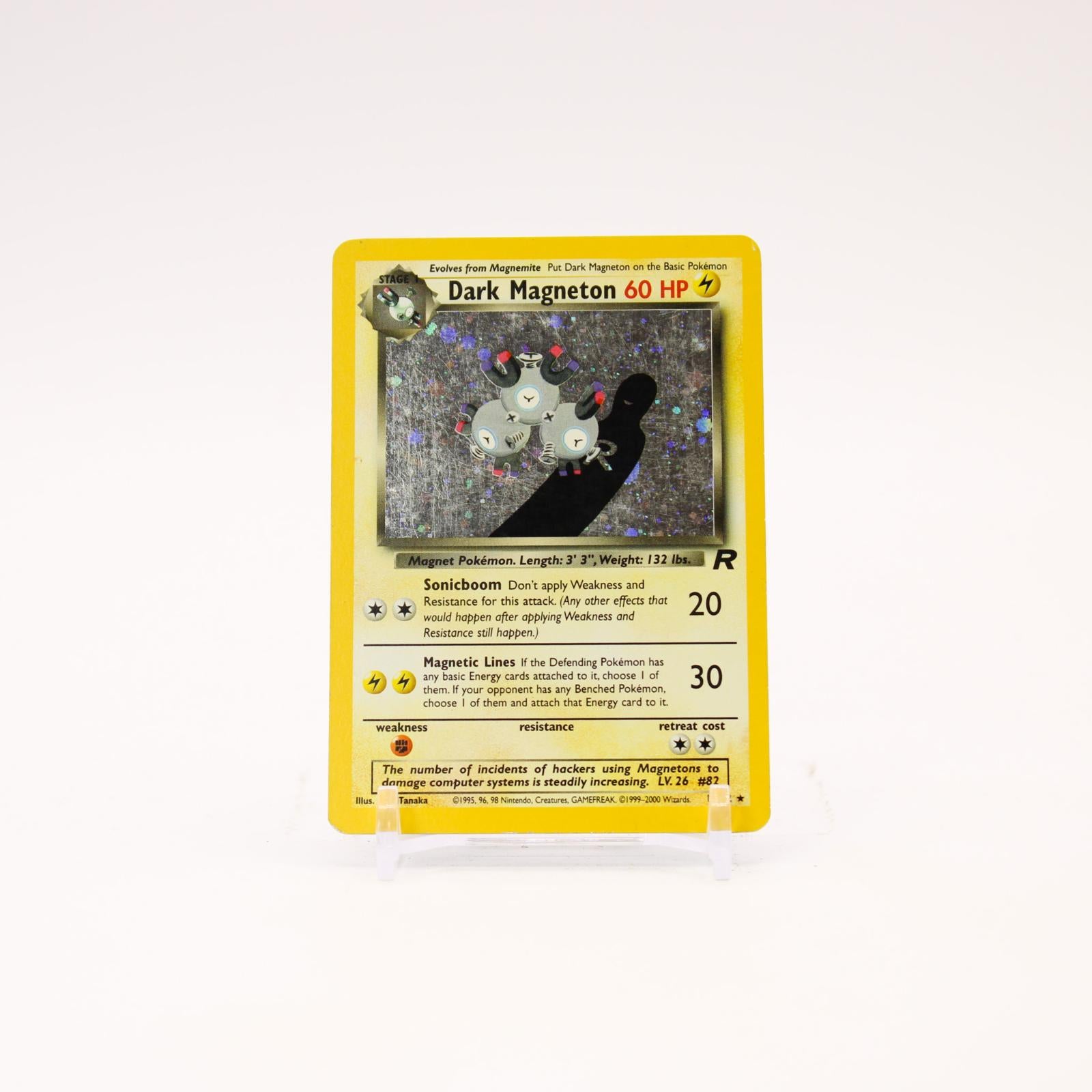 Dark Magneton - 11/82 Team Rocket Unlimited Holo Rare Pokemon - MP