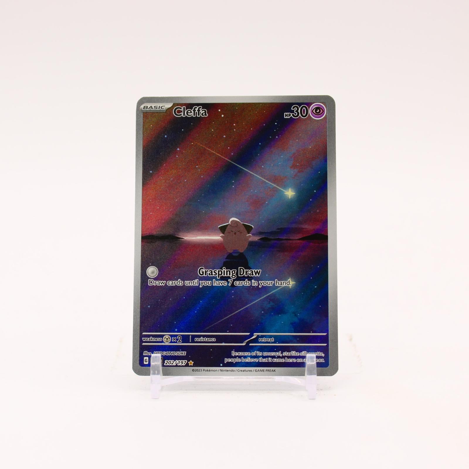 Cleffa - 202/197 Obsidian Flames Holo Illustration Rare Pokemon - NM