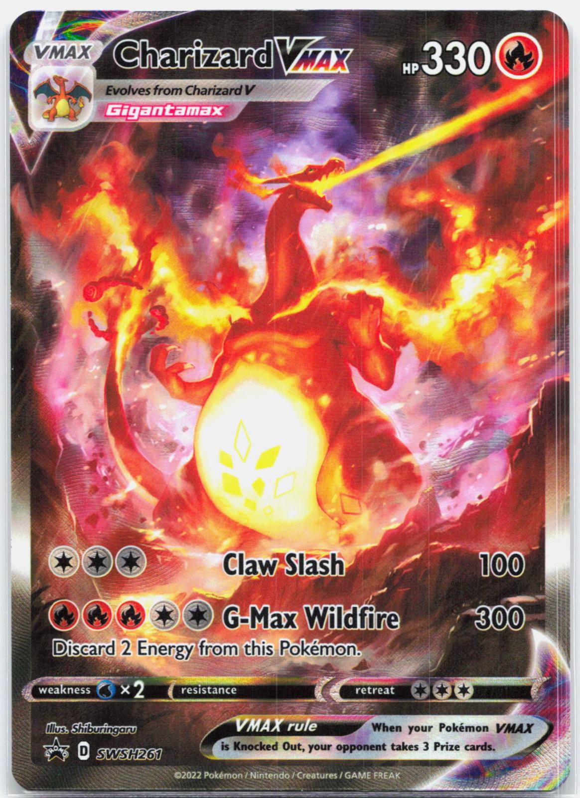 Charizard Vmax - SWSH261 Sword & Shield Promo Alternate Art Pokemon - NM/LP