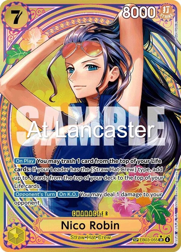 Nico Robin (055) (SP) - EB03-055 Extra Booster: One Piece Heroines Edition Foil Super Rare One Piece - NM (Lanc)