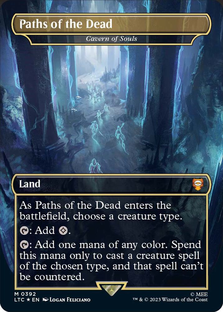 Paths of the Dead Cavern of Souls SURGE FOIL 392 Commander Lord of the Rings Magic - 	NM