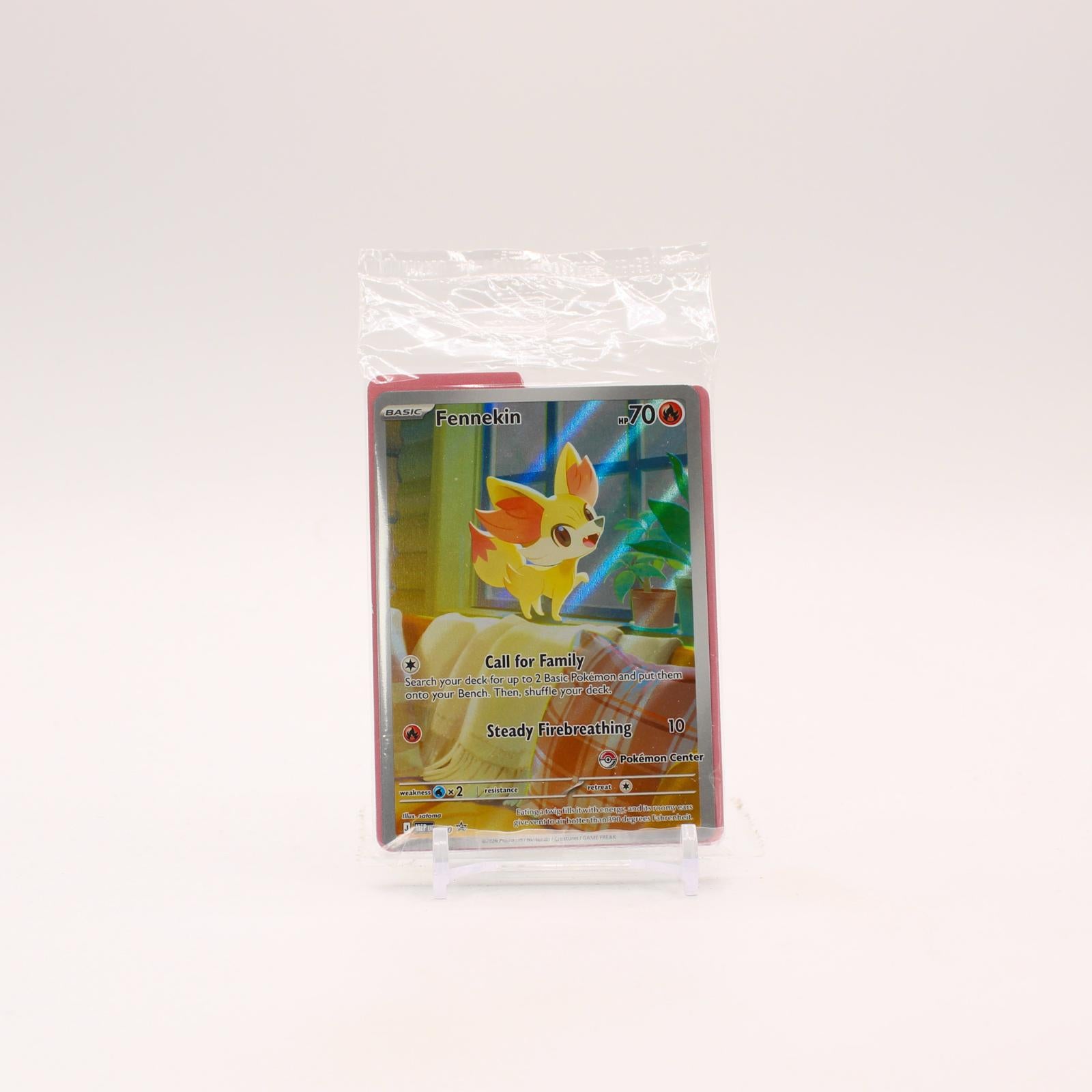 Fennekin - MEP080 SEALED Mega Evolution POKEMON CENTER Promo Pokemon - NM/MINT