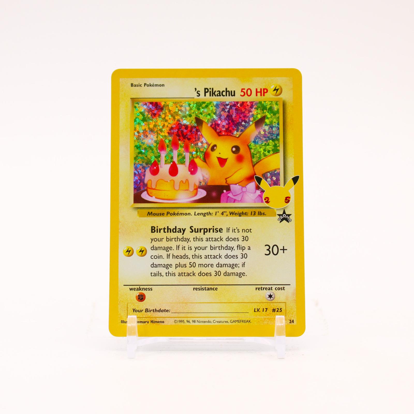 _____'s Pikachu - 24 Celebrations 25th Classic Collection Holo Pokemon - NM/LP