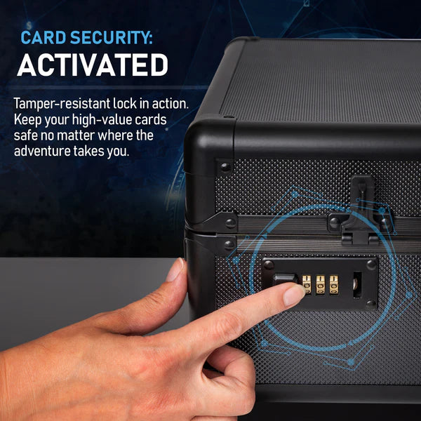 Premium Graded Card Case - Invested Alliance TSA Lock - Black